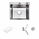 KN505005R Мойка SUS-304; Размер 500*500*220; Цвет - сатин