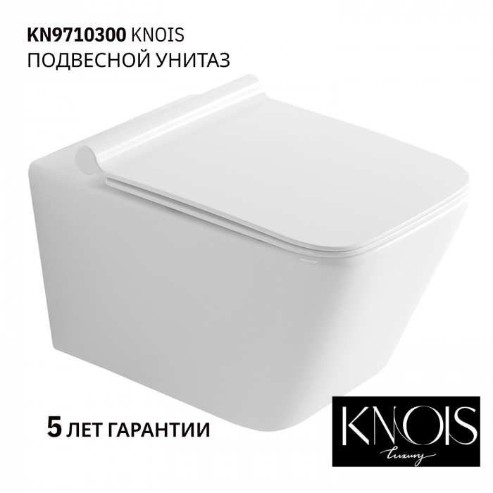 KN9710300 Унитаз подвесной с сиденьем 550*360*345мм.