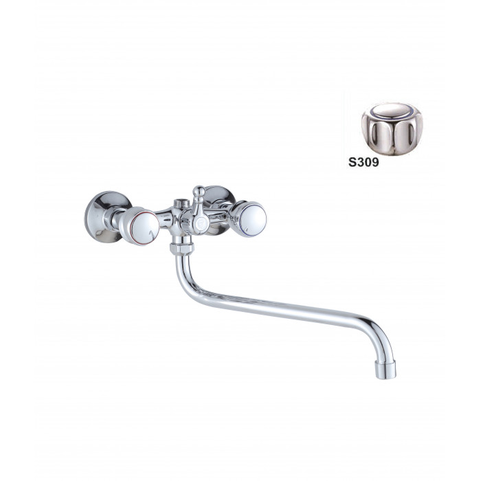 D6550-S309 Смеситель для ванны с длинным изливом