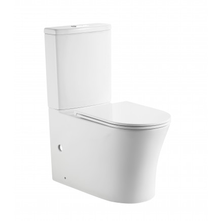 KN1050013 Унитаз напольный "Торнадо", с бачком и сидением, 700*385*841, Белый