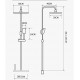 D99088-W Душевая система с LED-дисплеем; Цвет - белый
